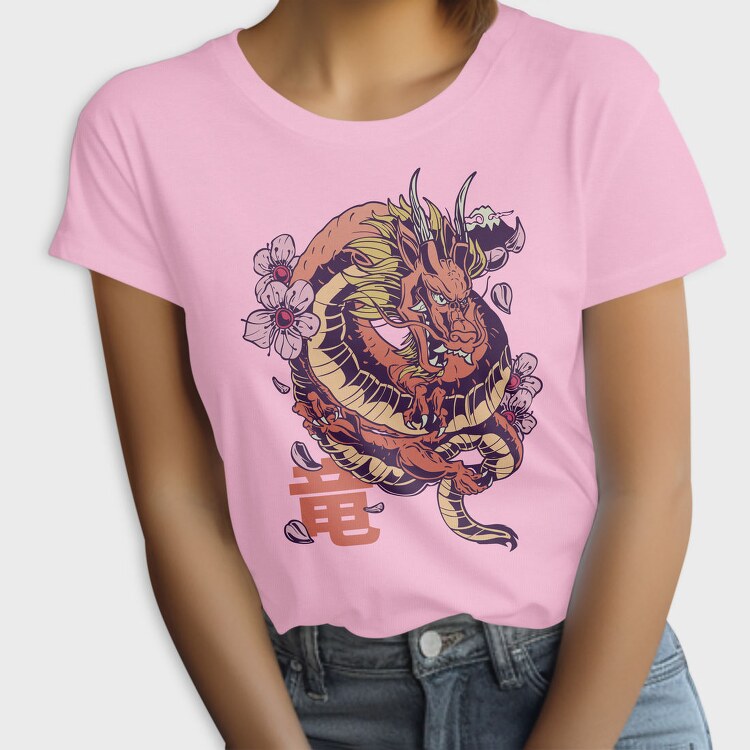 Japanese Dragon Sakura Blossom, Tricou Femei