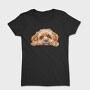 Cavapoo Peeking Face, Tricou Femei