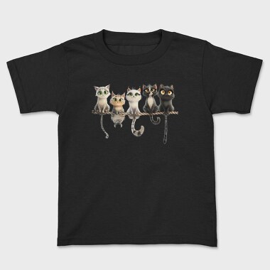 Colorful Cat Groupies, Tricou Copii