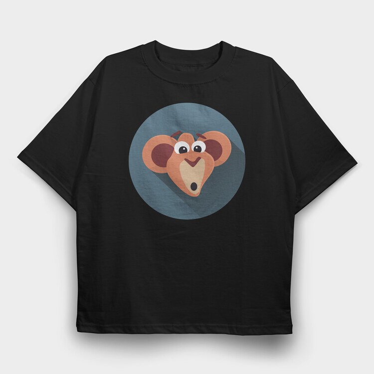 Mousey Smile, Tricou Oversize Barbati (Unisex)