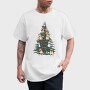 Christmas Tree With Dogs Realistic, Tricou Barbati (Unisex)