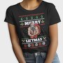 Muscular Santa Claus Ugly Sweater Liftmas, Tricou Femei