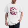 Geisha With Sakura Tea, Tricou Barbati (Unisex)