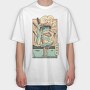 Frog Samurai Japanese Chill Traditional, Tricou Oversize Barbati (Unisex)