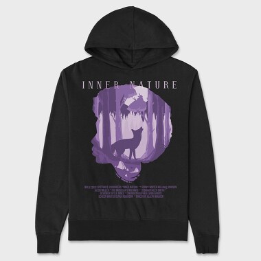Inner Nature Werewolf Film Poster 2, Hanorac Oversize Barbati (Unisex)