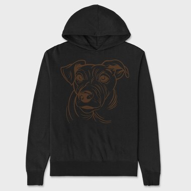 Jack Russell Terrier, Hanorac Oversize Barbati (Unisex)