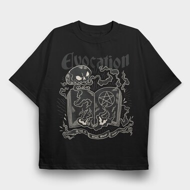 Book Of Dark Magic Witchcraft, Tricou Oversize Barbati (Unisex)