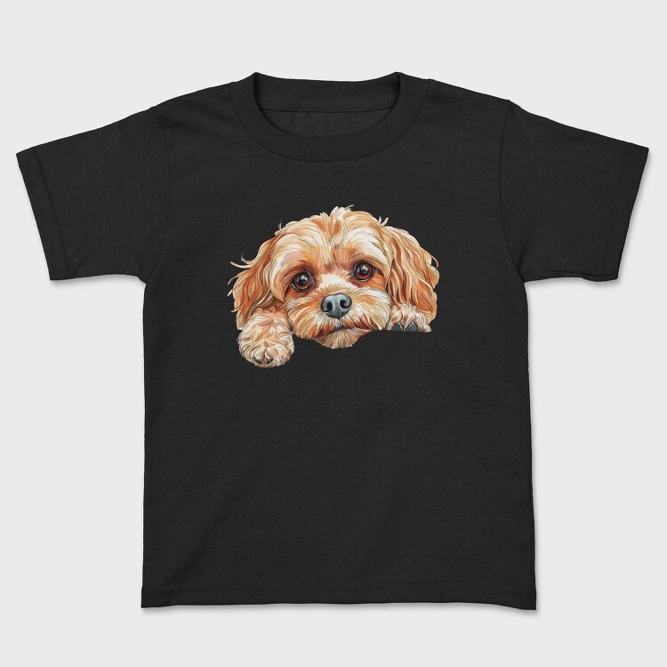 Cavapoo Peep Face, Tricou Copii