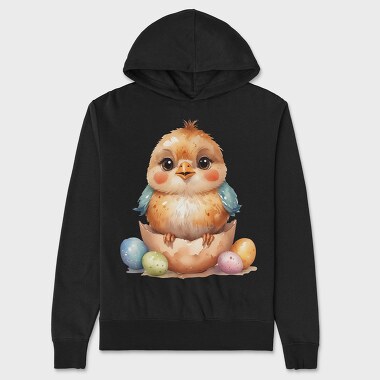 Chick In Shell, Hanorac Oversize Barbati (Unisex)