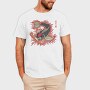 Japanese Koi Flames Fire Traditional, Tricou Barbati (Unisex)