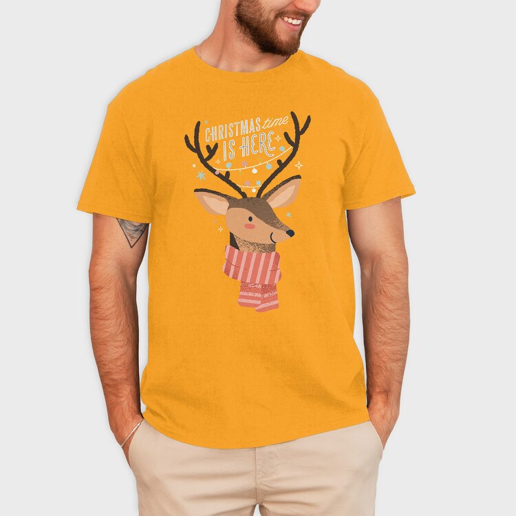 Reindeer Christmas 05, Tricou Barbati (Unisex)