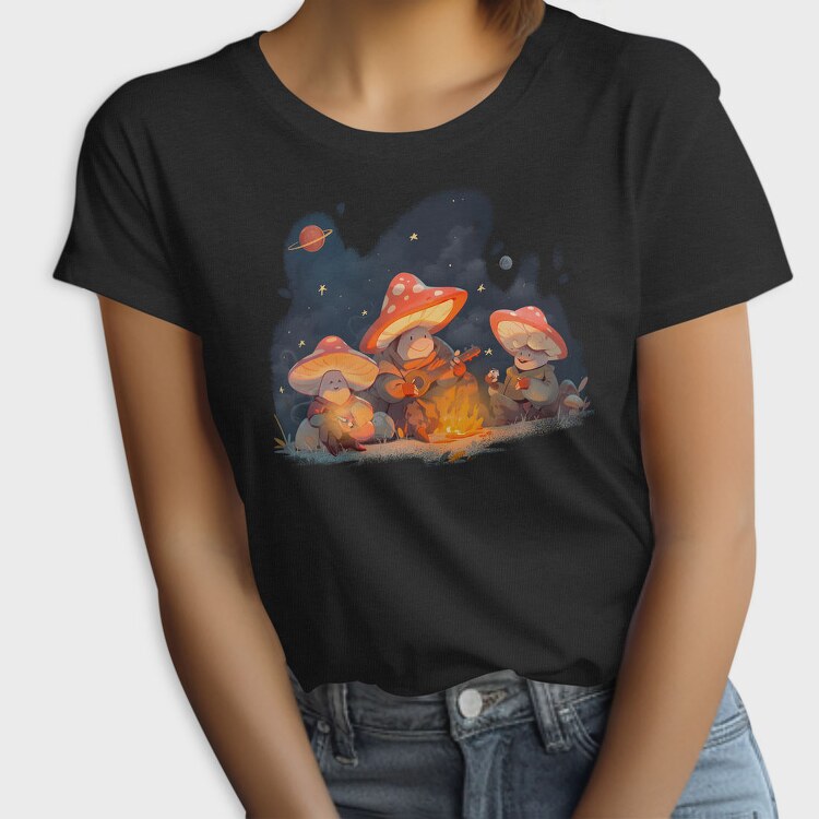 Mushroom Camping Fantasy, Tricou Femei