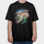 Horse Girl Colorful Hair, Tricou Oversize Barbati (Unisex)