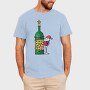 Christmas Wine Glass, Tricou Barbati (Unisex)