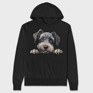 Cesky Terrier Peeking, Hanorac Oversize Barbati (Unisex)