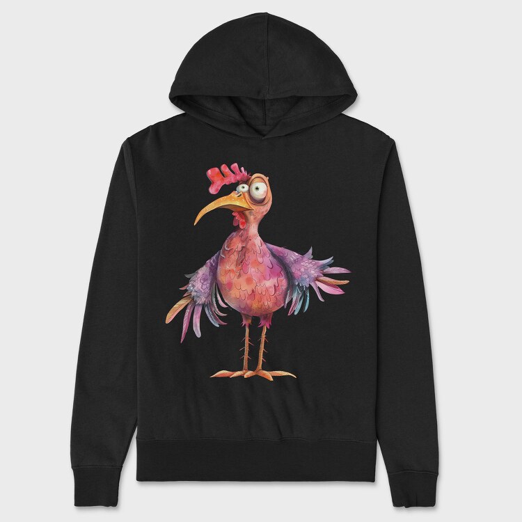 Chicken Feather Hat, Hanorac Oversize Barbati (Unisex)