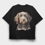 Cockapoo Face 2, Tricou Oversize Barbati (Unisex)
