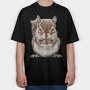 Chipmunk Face Front, Tricou Oversize Barbati (Unisex)