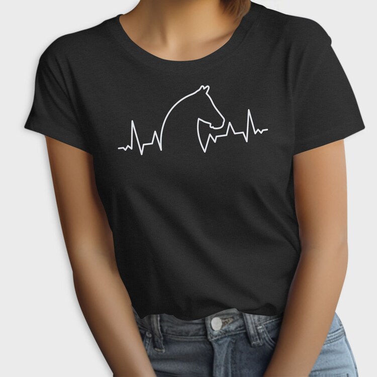Horse Heartbeat Line, Tricou Femei