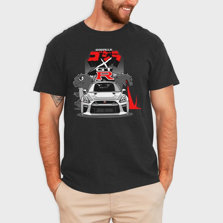 gtr godzilla, Tricou Barbati (Unisex)