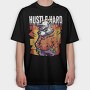 Hustle Hard, Tricou Oversize Barbati (Unisex)