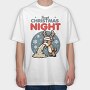 Christmas Sick Reindeer Night, Tricou Oversize Barbati (Unisex)
