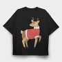 Reindeer Sweater, Tricou Oversize Barbati (Unisex)
