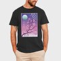 Japanese Sakura Vaporwave Tree, Tricou Barbati (Unisex)