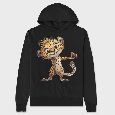Cheetah Cub Wave, Hanorac Oversize Barbati (Unisex)