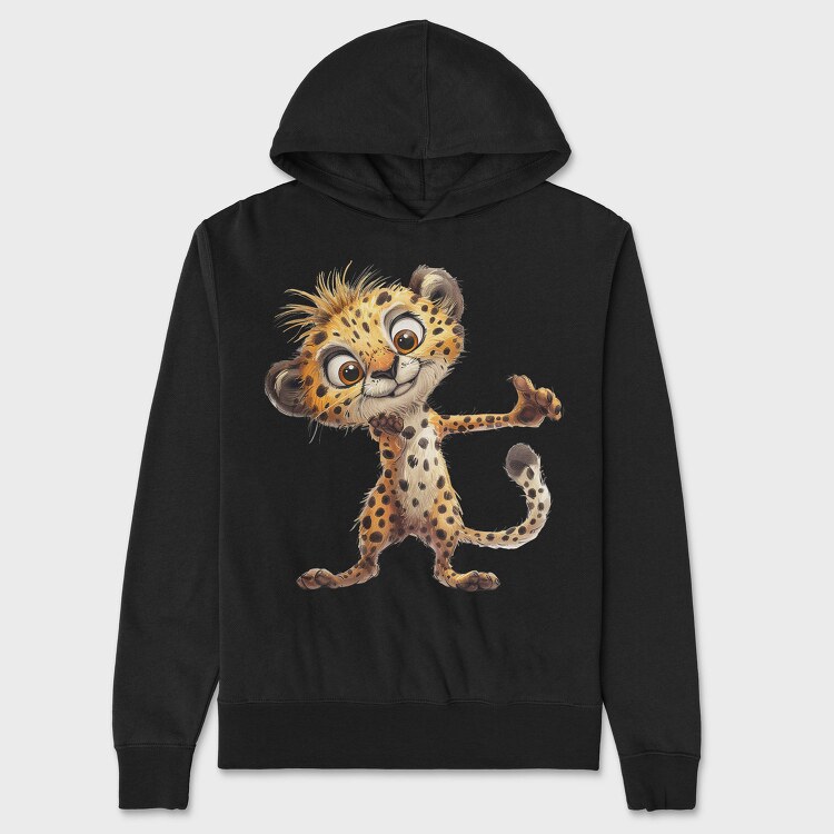 Cheetah Cub Wave, Hanorac Oversize Barbati (Unisex)