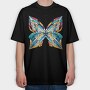 Geometric Butterfly, Tricou Oversize Barbati (Unisex)