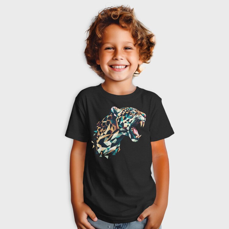 Geometric Jaguar Polygonal, Tricou Copii