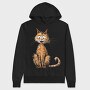 Cheetoh Cat Sitting, Hanorac Oversize Barbati (Unisex)