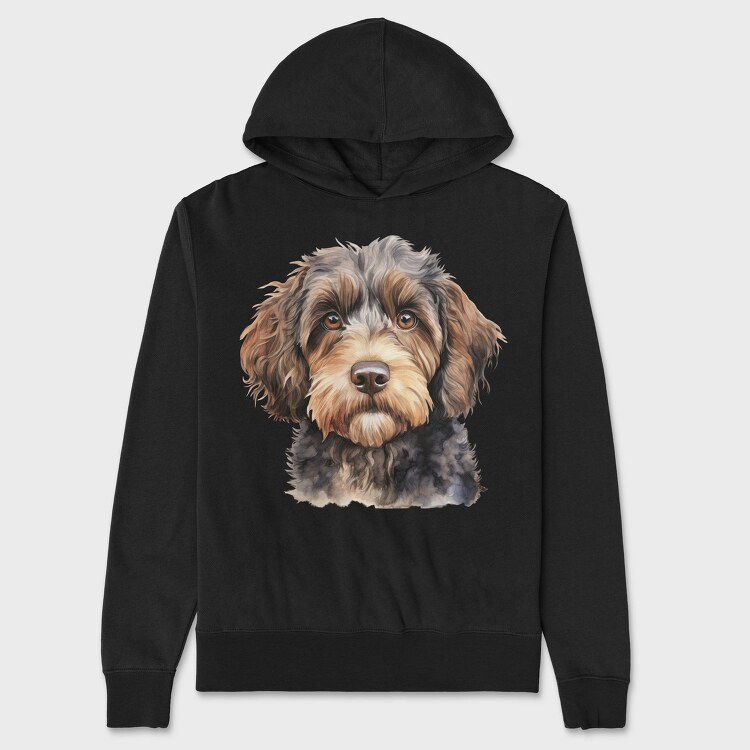 Cockapoo Face 4, Hanorac Oversize Barbati (Unisex)
