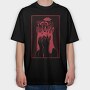 Mushroom Girl, Tricou Oversize Barbati (Unisex)