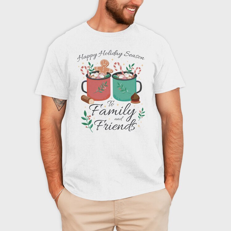 Hot Chocolate Holiday Season Drinks, Tricou Barbati (Unisex)