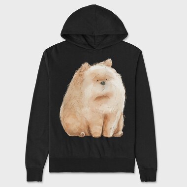 Chow Chow Face, Hanorac Oversize Barbati (Unisex)