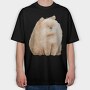 Chow Chow Face, Tricou Oversize Barbati (Unisex)