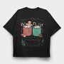 Hot Chocolate Holiday Season Drinks, Tricou Oversize Barbati (Unisex)