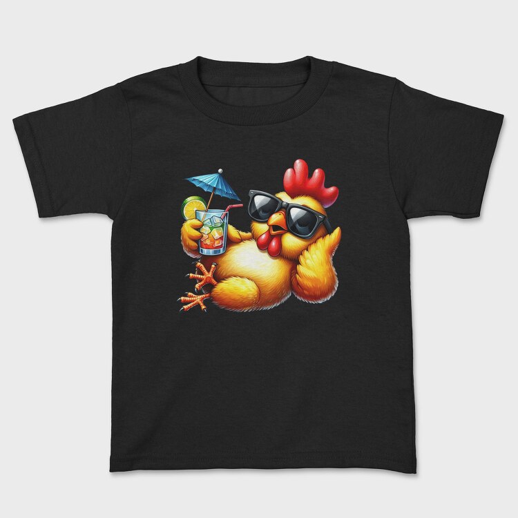 Chicken Sunglasses Cocktail, Tricou Copii
