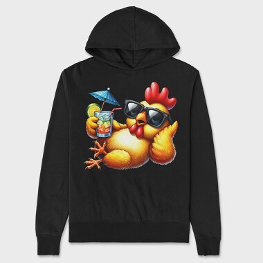 Chicken Sunglasses Cocktail, Hanorac Oversize Barbati (Unisex)