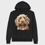 Cockapoo Face, Hanorac Oversize Barbati (Unisex)