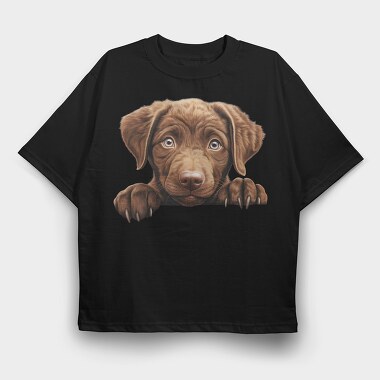 Chesapeake Bay Retriever, Tricou Oversize Barbati (Unisex)