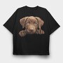 Chesapeake Bay Retriever, Tricou Oversize Barbati (Unisex)
