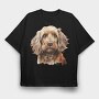 Cockapoo Face, Tricou Oversize Barbati (Unisex)