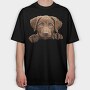 Chesapeake Bay Retriever, Tricou Oversize Barbati (Unisex)