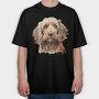 Cockapoo Face, Tricou Oversize Barbati (Unisex)