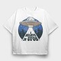 I Believe in Ufos, Tricou Oversize Barbati (Unisex)