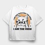 I Am the View Cat, Tricou Oversize Barbati (Unisex)