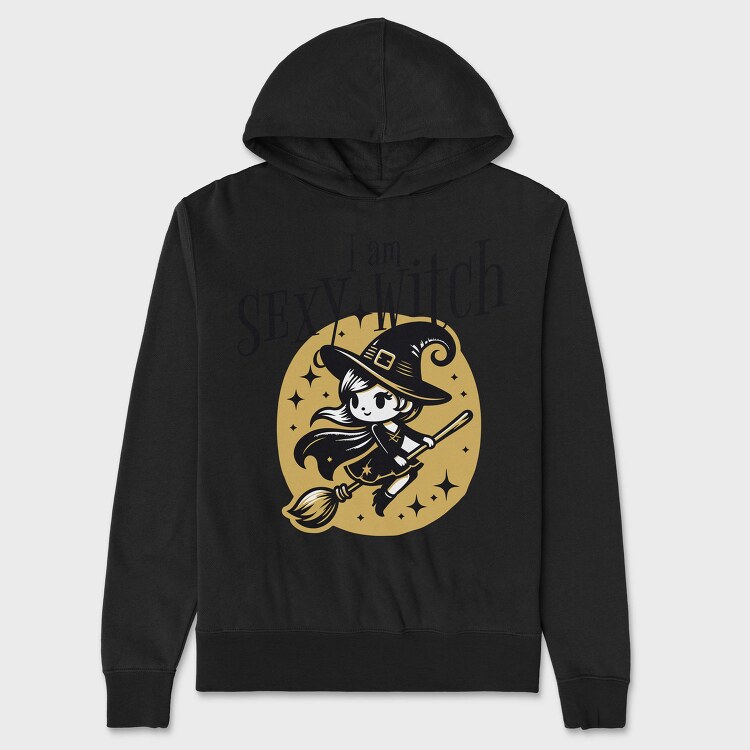 I Am Sexy Witch, Hanorac Oversize Barbati (Unisex)